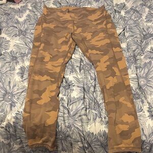 Lululemon align Camouflage Leggings with pockets!  (25’ inch)